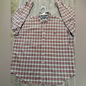Polo by Ralph Lauren Red & Green Plaid Button-Down Shirt